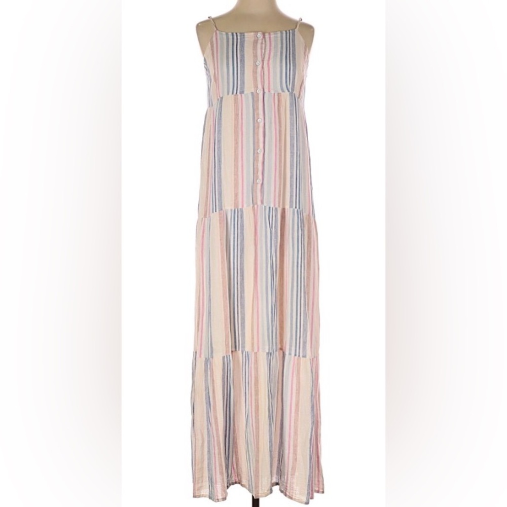Splendid Tiered Stripe Maxi Dress